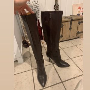 Tall Boots Nine West Brown unique. size 6.5